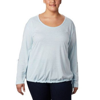 Columbia Kickin It Solid Plus Size, Pullover Azules Para Mujer | 374928-WSI